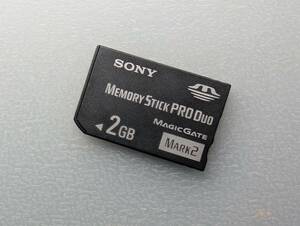 SONY Memory Stick PRO Duo 2GB MS-MT2G ケース付き ソニー メモリースティック プロ デュオ PSP メモリーカード 動作確認済み