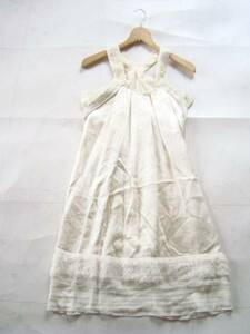 vanessabruno シルクワンピースドレス size36 ヴァネッサブリューノ ミルキーカラー ホワイト オフホワイト