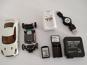 京商 dnano NISSAN GT-R バッテリー＆充電器＆放電器付き