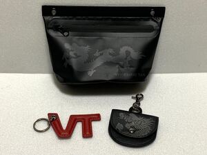 ★VIVIENNE TAM ヴィヴィアンタム ドラゴン柄　ポーチ・コインケース・キーホルダー　3点セット　非売品　ノベルティ　送料185円