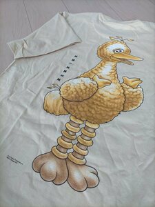 新品 デッドストック 90s USA製 ビンテージ changesボディ SESAME STREET BIGBIRD セサミストリート ビッグバード Tシャツ M ★USA古着