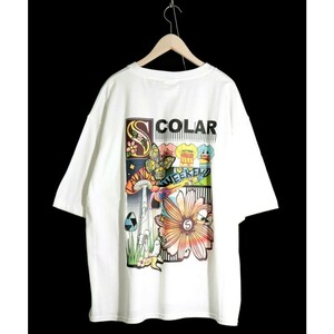 ScoLar スカラー キノコ LANDRY柄 Tシャツ 新品 未使用 きのこ柄 白