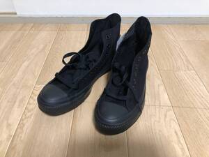 新品 26.0cm CONVERSE ALL STAR HI BLACK MONOCHROME コンバース オールスター ハイカット ブラックモノクローム M3310 黒 US7.5 26cm