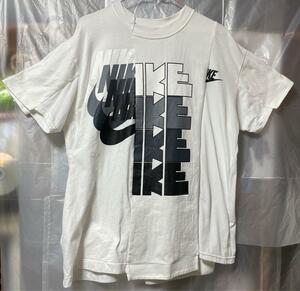 NIKE SACAI 再構築 Tシャツ ナイキ サカイ 切替え ハイブリッド