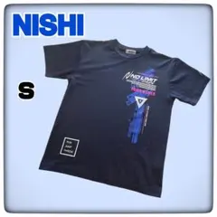 NISHI ニシスポーツ 陸上競技 Tシャツ ウェア 半袖 Sサイズ ネイビー