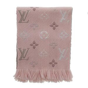 LOUIS VUITTON ルイヴィトン エシャルプ ロゴマニア レインボー RS マフラー M73057 Pink ピンク フリンジ