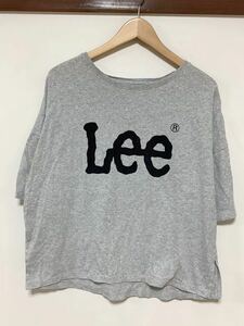 ふ1162 Lee earth リー アース コラボ 半袖Tシャツ レディース F グレー 単丈