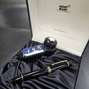 24浦/C014090-2/E011-639/SY26000　万年筆＆インクセット　MONTBLANC　モンブラン　MEISTERSTUCK No.149　ペン先18K 750　4810　箱付き