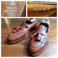 ALDEN BROOKS BROTHERS 7E タッセルローファー ブラウン