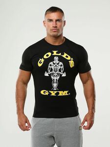 ★ゴールドジム Tシャツ S～L ブラック黒◆GOLDGYM筋トレフィジークボディビル