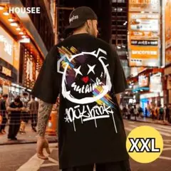 くま Tシャツ メンズ ブラック 半袖 オーバーサイズ XXL  新品未使用