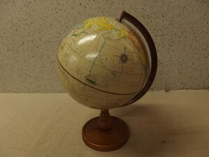 0840090s【Rand McNally Terrestrial globe 地球儀】ランドマクナリー/木内信蔵/アメリカ製/世界地図/オブジェ/置物/旧ソビエト連邦/中古品