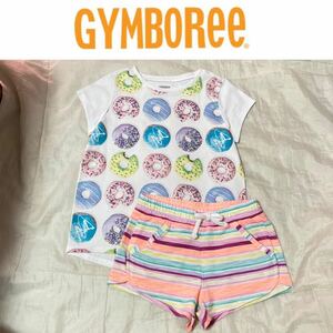 １回着☆GYMBOREE Tシャツ&ショートパンツ 上下セット 110 ジンボリー アメリカインポート