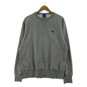 Champion チャンピオン ワンポイント スウェット sizeXL/ライトグレー