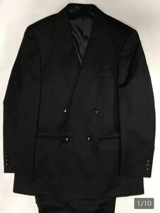 ★新品★未使用【大処分セール】LAORNE ブランド　4ッ釦1ッ掛け礼服ダブル スーツサイズA4 ワンタック　フォーマル　冠婚葬祭・式典　希少