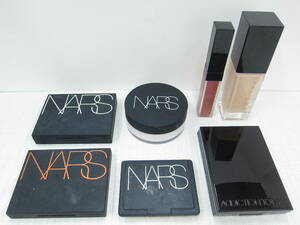 9E615EC9◎NARS ナーズ/アディクション ファンデーション/アイシャドウ/リップ/ブラッシュ/パウダー 等 7点 まとめ売り◎中古