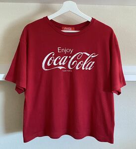 Coca-Cola コカコーラ ビッグロゴTシャツ サイズL オフィシャルグッズ　古着 