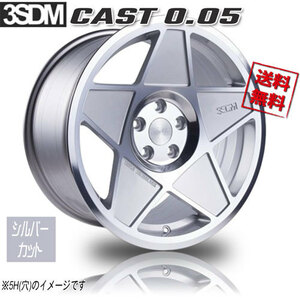 3SDM CAST 0.05 シルバーカット 16インチ 4H100 8J+25 1本 73 業販4本購入で送料無料