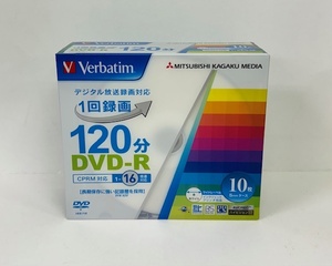 Verdatim /録画用DVD-R /1回録画/120分/10枚セット/5㎜ケース付き/　VHR12JP10V1　/CPRM対応/1-16倍速対応