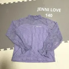 JENNI LOVE 紫 ドット柄 トップス 140 シースルー