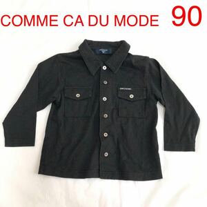 コムサデモード COMME CA DU MODE 長袖 シャツ 90 男の子 送料185円 黒 ブラック ベビー キッズ 子供服 かっこいい フォーマルにも 春 秋