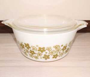 パイレックス　PYREX アメリカンアンティーク　中古　直径18cm高さ8.5cm　美品