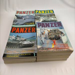 PANZER　月刊　パンツァー　54冊まとめ売り　1981～1986　1冊1992