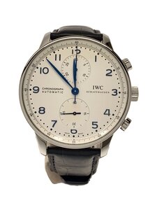 IWC◆自動巻腕時計/アナログ/レザー/WHT/202409WOH済/20241005日差+13//