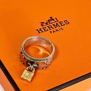 HERMES カデナ ケリー コンビ k18 sv925 ゴールド リング