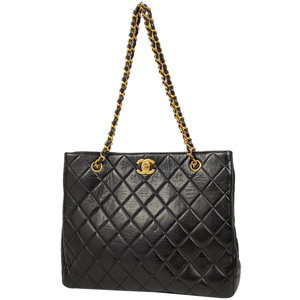 シャネル CHANEL ココマーク チェーン トートバッグ CC ショルダーバッグ トートバッグ レザー ブラック レディース 【中古】