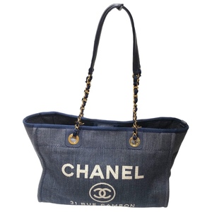 シャネル CHANEL ドーヴィル A47001 キャンバス ショルダーバッグ レディース 中古