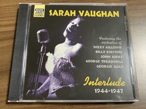 #3/激レア/Sarah Vaughan サラ・ヴォーン 1944-1947 全18曲 輸入盤CD / JAZZ、ジャズボーカル