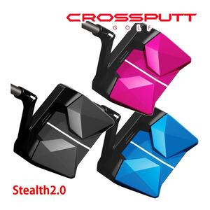 最新/ CROSSPUTT GOLF Stealth ステルス 2.0 メンズ/ブラック ピンク ブルー /33インチ34インチ /ムジーク製ガラスコーテイング施工済み3