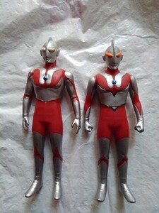 ウルトラマン(初代/平手) & ニセウルトラマン　ウルトラヒーローシリーズ　ソフビ　フィギュア BANDAI 2000　旧シリーズ