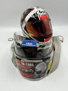 傷なし美品 アライ Arai フルフェイス ヘルメット フルフェイスヘルメット レプリカ 57 58 cm rx-7 rr 5 高橋裕紀 mサイズ motogp おまけ付