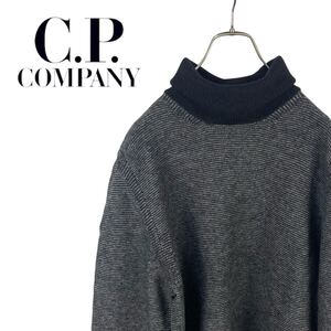 10M489◯ C.P. COMPANY シーピーカンパニー 羊毛 ウール100 タートルネック ニット セーター 秋冬 トップス サイズ52 XL