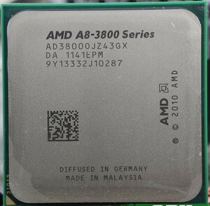 AMD A8-3800 4C 2.4GHz 4MB DDR3-1866 65W AD3670WNZ43GX