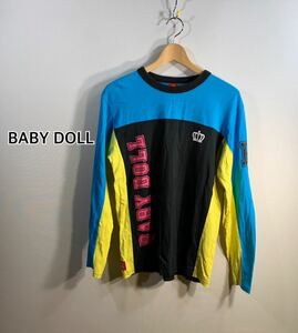 ■BABY DOLL ベビードール■クレイジーカラーロングスリーブ 長袖 レディース: M☆BH-410