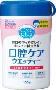 アサヒグループ食品 Oral plus オーラルプラス 口腔ケアウェッティ マイルド 本体 100枚