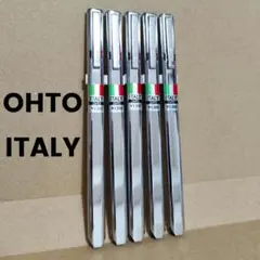 OHTO ITALY 5本セット 赤黒 2色 ボールペン オート イタリー 珍品