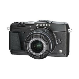 中古 １年保証 美品 OLYMPUS PEN E-P5 14-42mm VF-4セット ブラック