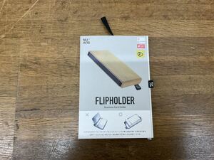 NUANS FLIPTRAY ステーショナリーカードホルダー　スエードサフロン　②未使用品