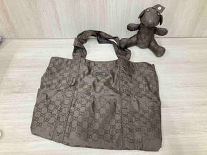 GUCCI グッチ 223669 エコバッグ くま ブラウン