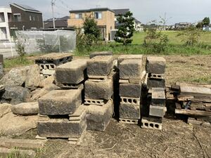 御影石　墓石　庭石 園芸　日本庭園　造園　黒御影石　1個