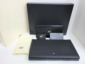 ☆レア 良品 MONTBLANC モンブラン レザー ペンケース 12本 万年筆/ボールペンケース 箱型 付属品付☆