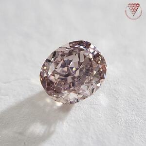 0.352 ct Fancy Brownish Pink VS2 CGL 天然 ピンク ダイヤモンド ルース オーバルシェイプ DIAMOND EXCHANGE FEDERATION