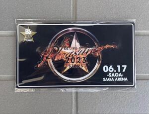 即決! B’z LIVE-GYM Pleasure 2023 “STARS” ☆ 会場限定 メモリアルプレート 佐賀1日目Ver. 未開封新品 / 稲葉浩志・松本孝弘