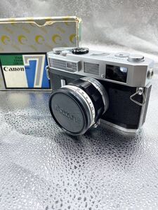 【1円スタート】☆中古、現状品☆ Canon7　キャノン　フィルムカメラ　キャノンレンズ 50ｍm　1：1.4