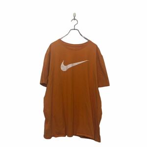 NIKE 半袖 ロゴ Tシャツ 3XL ナイキ イエロー ホワイト シンプル ビッグサイズ 古着卸 アメリカ仕入 a604-5122