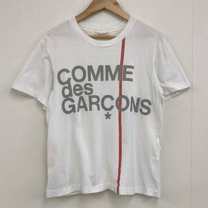 AD1997 COMME des GARCONS ロゴ メッセージ Tシャツ ホワイト 白 コムデギャルソン Tee 90s 川久保玲 ビンテージ VINTAGE archive 3020082